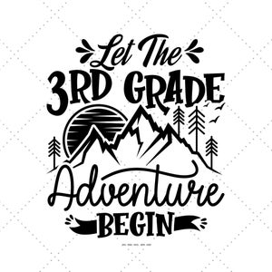 Cadeau de professeur de grade, Svg de 3e année, troisième niveleuse, troisième année, nouveau cadeau de professeur, conceptions Svg d'école