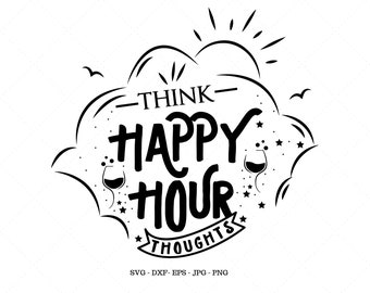 Happy Hour SVG, Männerhöhle, Barschild, Day Drinking SVG