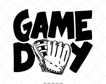 Game Day Svg, Baseball Mom Svg, Baseball Gift, Baseball Mom Png