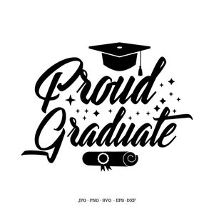 College afstuderen, trotse afgestudeerde, Graduate Shirts, Senior Svg
