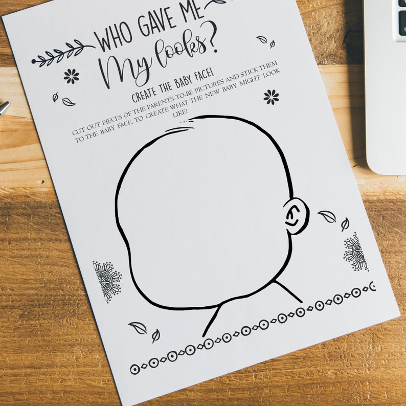 Funny Baby Shower Baby Shower Activity Baby Shower Ideas Etsy