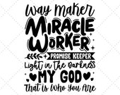Waymaker Svg, Jesus Png, God Png, My God, God Svg, Christian Signs, Jesus Svg Files, Worship