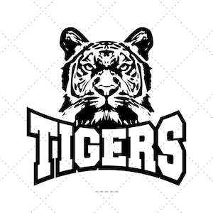 Tigers Svg Png, School Team Svg, Tigers Png, Tiger Cheer Svg,  Mom Shirt Svg