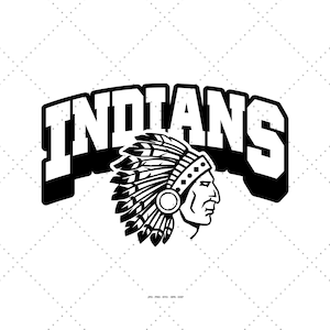 Indians Mascot, Mascot Svg, School Pride, Team Mascot Png, Game Time, Indian Head