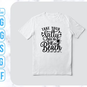 Stay Salty Svg, Trendy Summer Svg, Beach House Sign Svg, Funny Tote Svg image 4