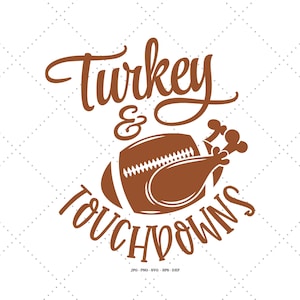 Football Fan, Football Svg, Thanksgiving Dinner, Kids Shirt Svg, Fall Football, Turkey Png
