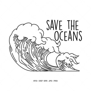 Sin Plástico, Ola Oceánica, Ambientalista, Salvar los Océanos, Medio Ambiente, Amante del Océano, Regalos Ecológicos, Día de la Tierra