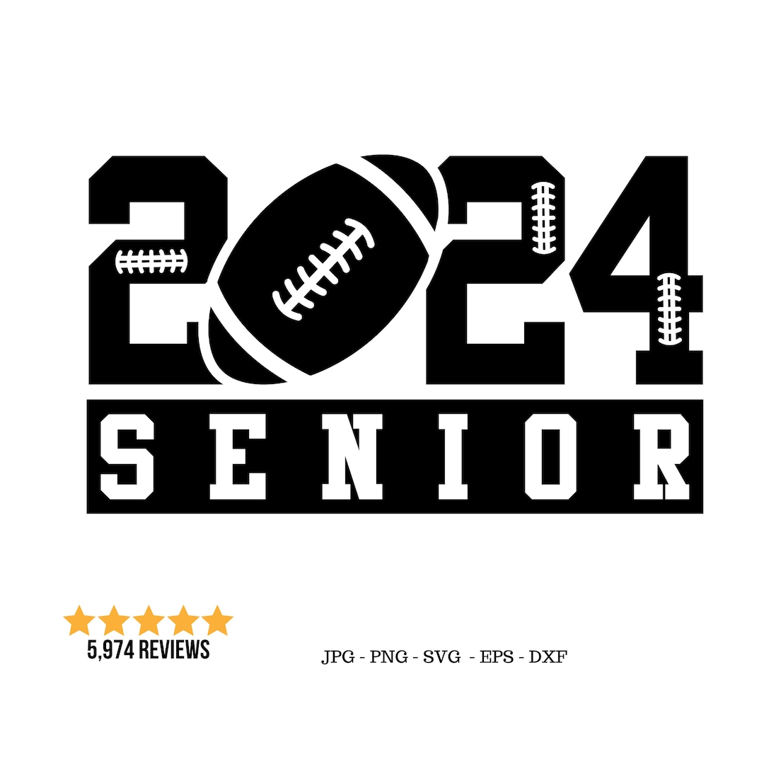 2024 Svg, Senior Mom Svg, Football Game Day, School Team Svg, Senior