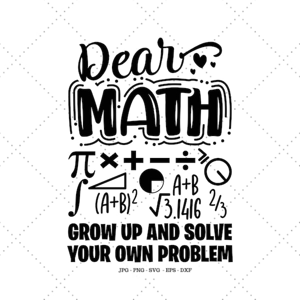 Math Teacher Gift, Math Gift, Math Teacher Gifts, Math Svg, Geekery, Nerdy Gifts