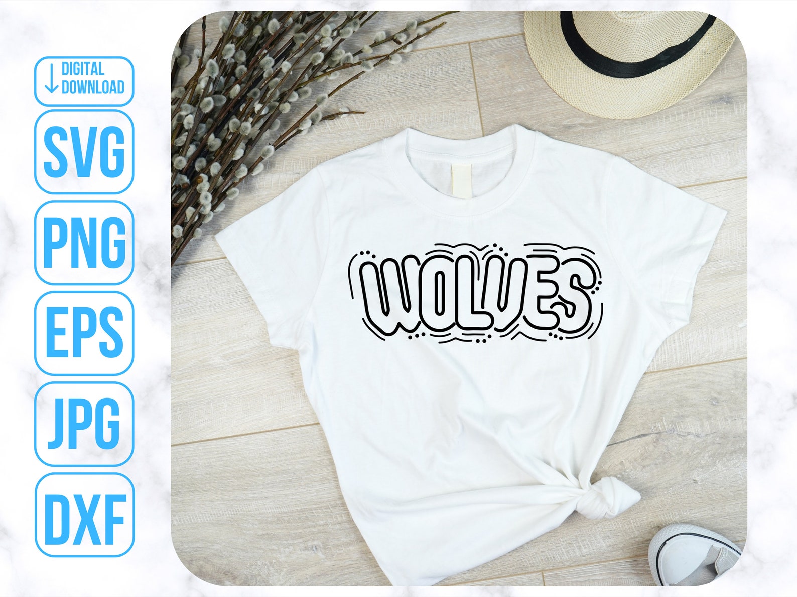 Wolves Mascot Svg, Doddle Letters Svg, Wolves Png, Band Teacher Gift - Etsy