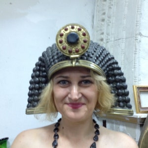 Carnival Costume Egyptian Helmet Egyptian Costume Masquerade Mask Ansient Helmet Halloween Costume Larp Props Masks Steampunk Ancient Helmet