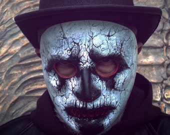 Zombie Halloween Mask, Masquerade Costume, Cylinder Demon Mask