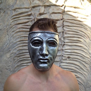 Ancient Mask, Ancient Roman Battle Mask, Cosplay, Halloween Mask, Larp Armor, Mask for men, Costume, Larp, Mask for Masquerade, Masks