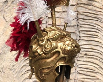Alexander the Great Helmet, Greek Armor, Cosplay LARP Helmet