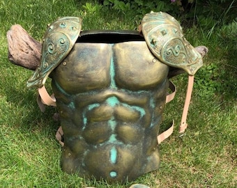 Handmade Pauldrons & Wrist Guards: Ancient Greece LARP Armor