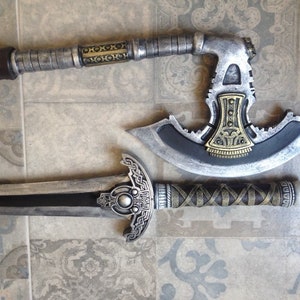 Vikingo, Juego de armas, Hacha, Espada, Armadura, Hacha vikinga, Norte, Traje vikingo, Regalos para hombres, Larp, Cosplay