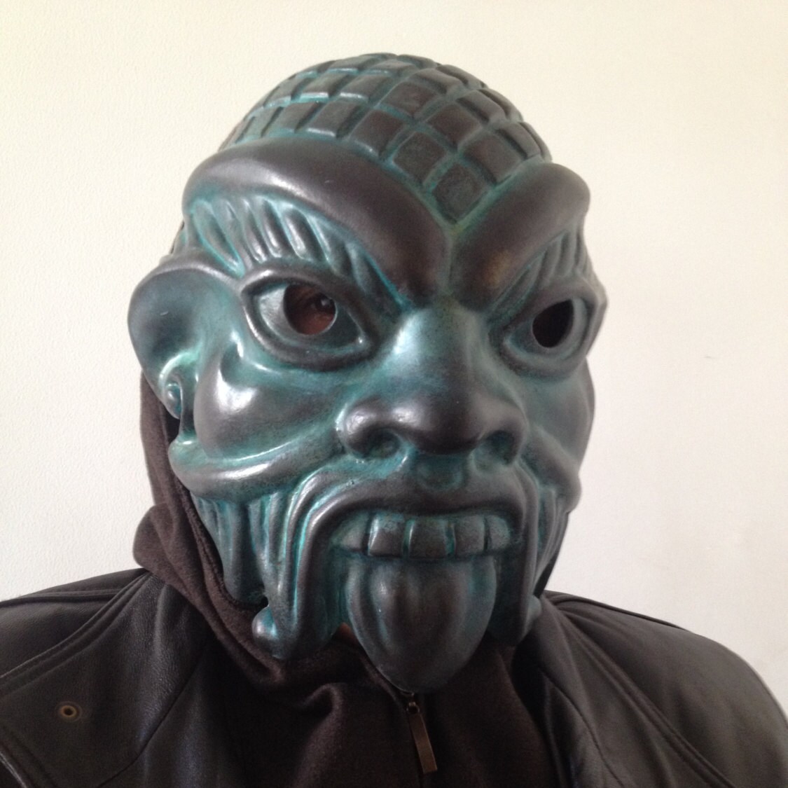 Demon Mask, Ancient Mask, Masquerade Mask, Halloween Mask, Goblin Mask, Face Devil, God Bess, Party Mask, Black Night Halloween Costume Mask