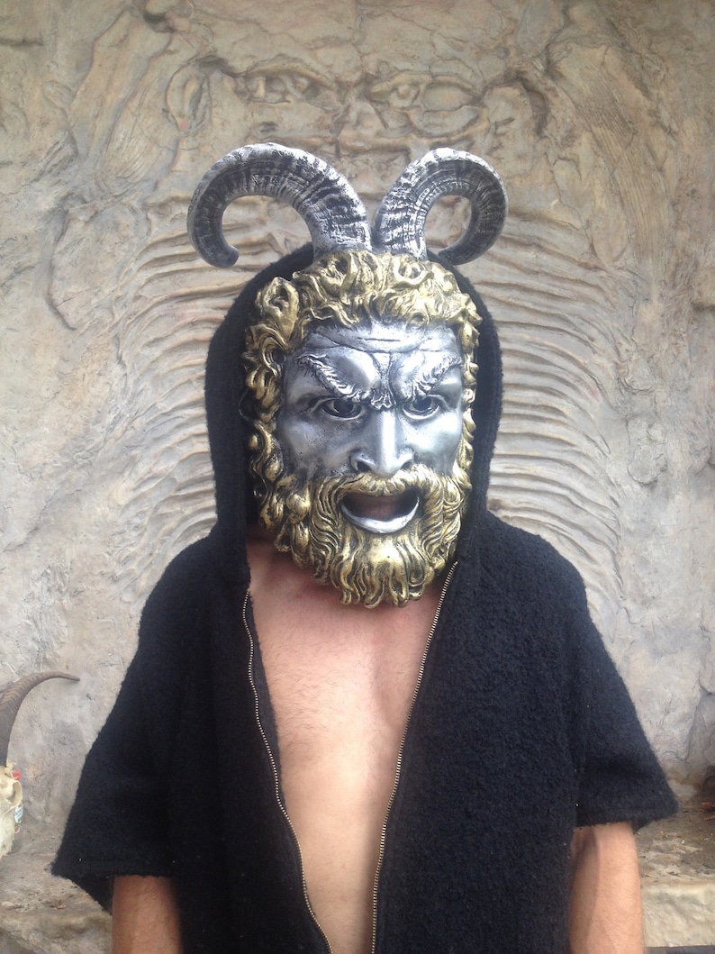 Satyr Mask Halloween Mask Mythology Erotic Mask for Men Etsy