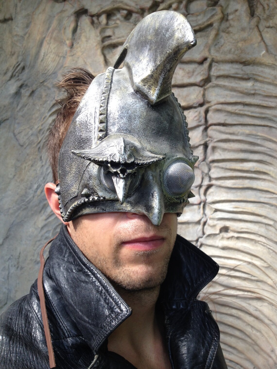 Steampunk Mask Dark Mask Halloween Mask Steampunk Metalic Mask Etsy