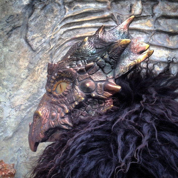 Dragon Masquerade Mask: Chameleon Sculpture, Game of Thrones Art