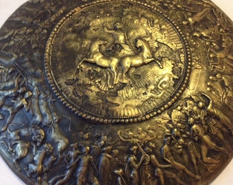 アキレスの盾のレプリカ：古代ギリシャのブロンズ彫刻、壁飾り - Etsy 日本