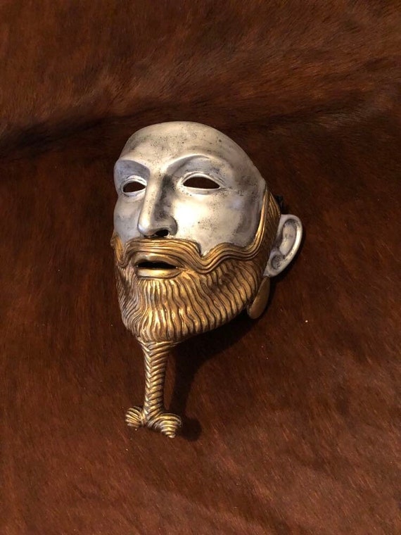 Handmade Ancient Mask: Fiberglass Larp Armor