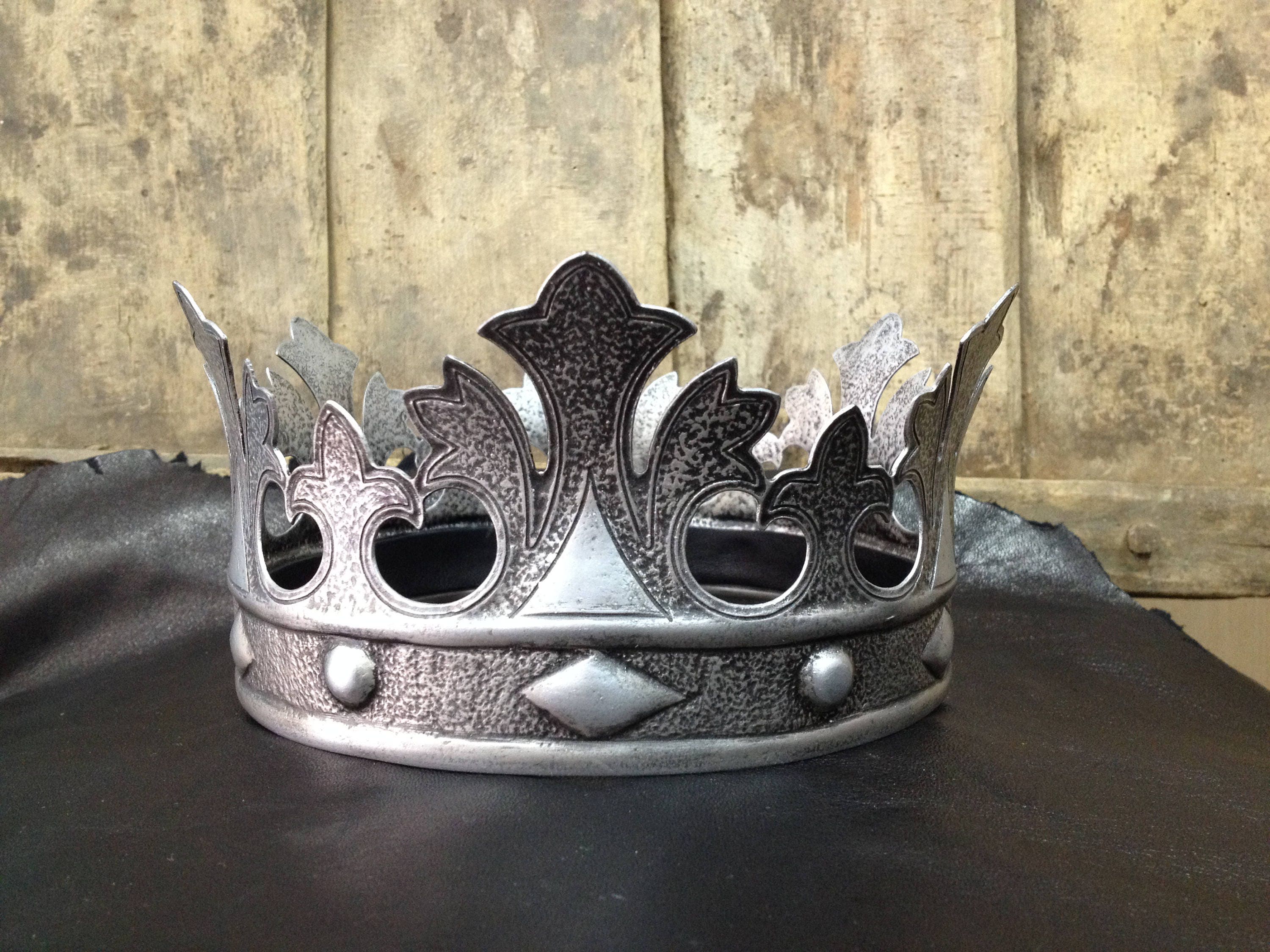 Couronne Médievale Noir et Or - Taille Ajustable pour l