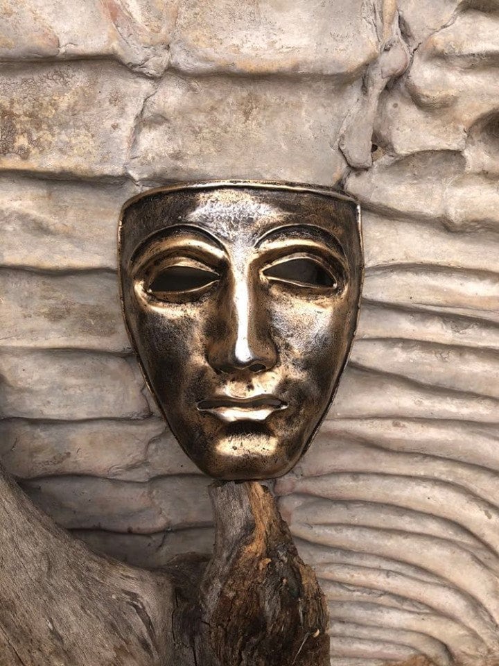 Larp Mask Roman Battle Mask Cosplay Ancient Mask Face Etsy Canada