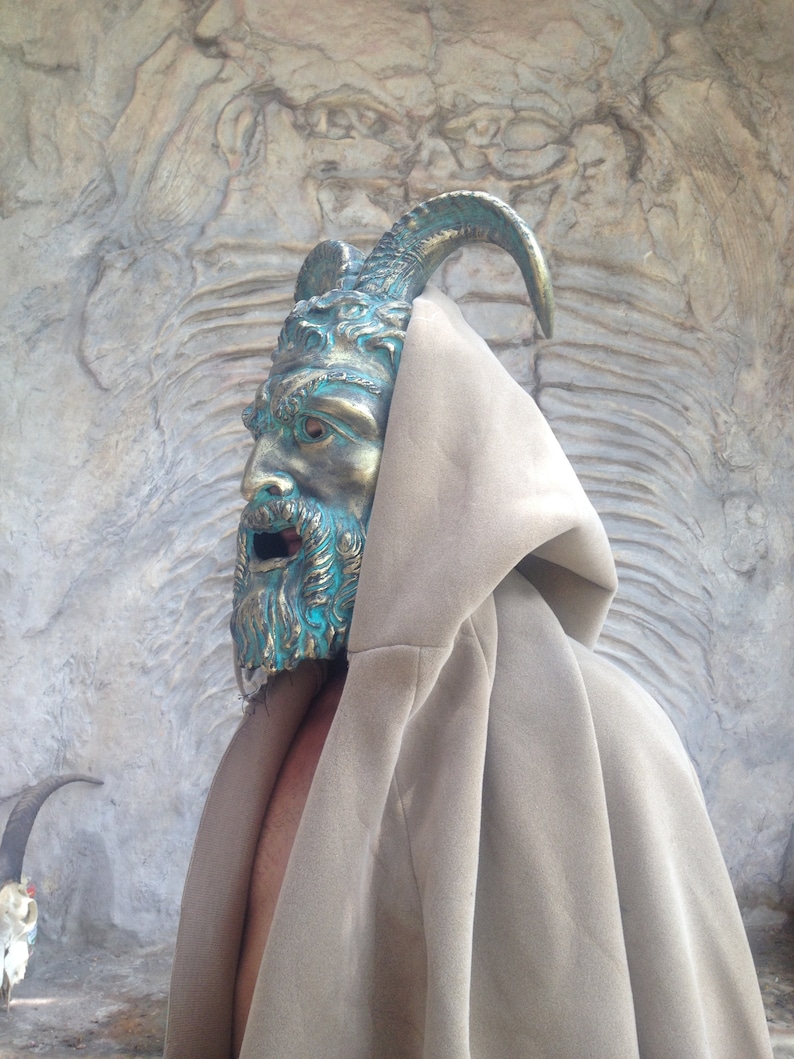 Mask Halloween Mask Horns Mask for Men Gods Halloween Etsy