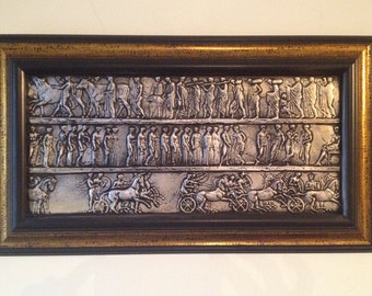 Grand Bas-relief Art déco la danse d’après les frères Martel