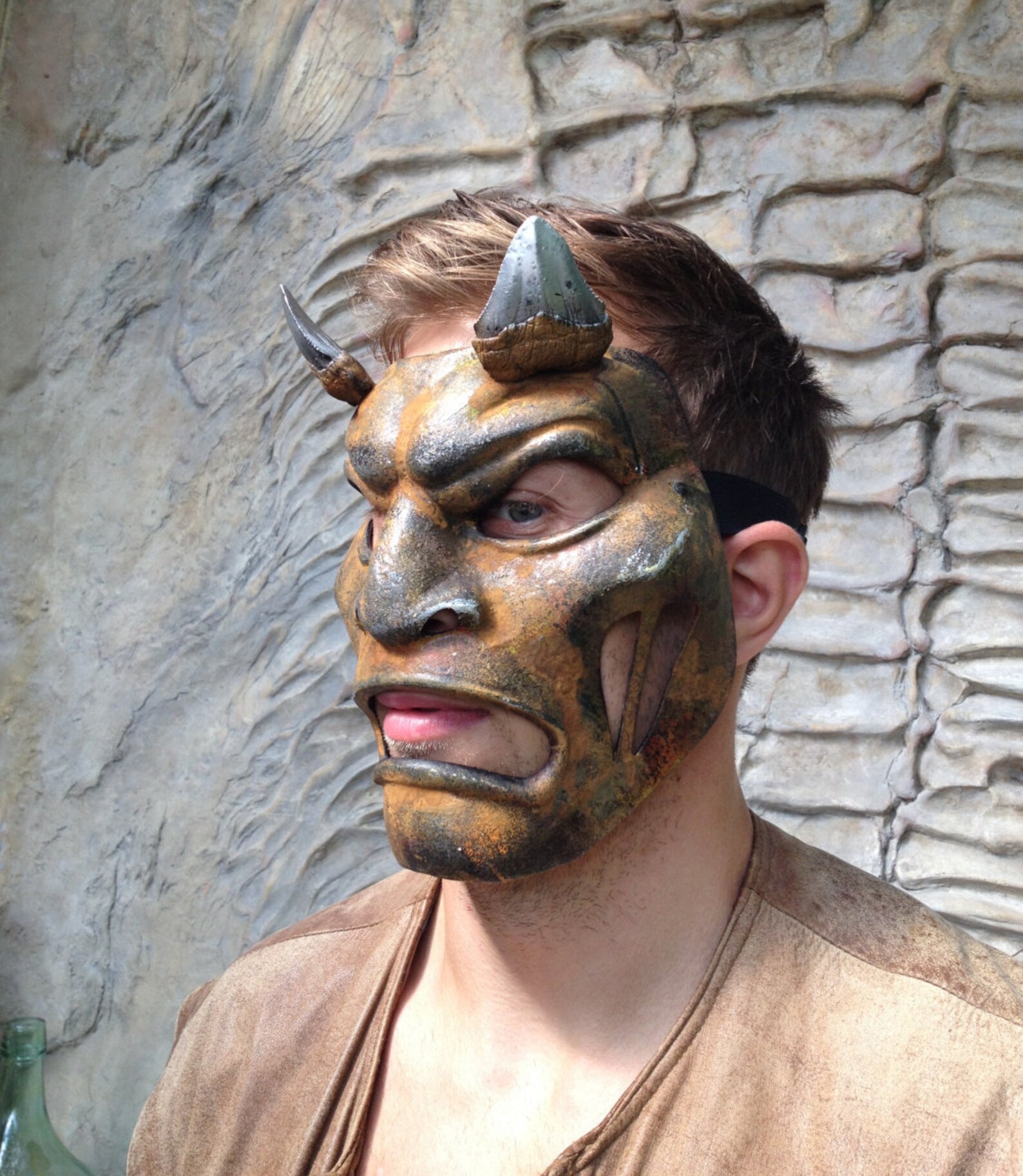 Mask Devil Face Devil Demon Mask Halloween Mask Rusty Mask Etsy