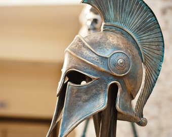 Greek Helmet Ancient Corinthian Helmet Greek Spartan Helmet Ancient Greece Armor Helmet Larp Helmet Cosplay Helmet Greece Antique Armor Mask