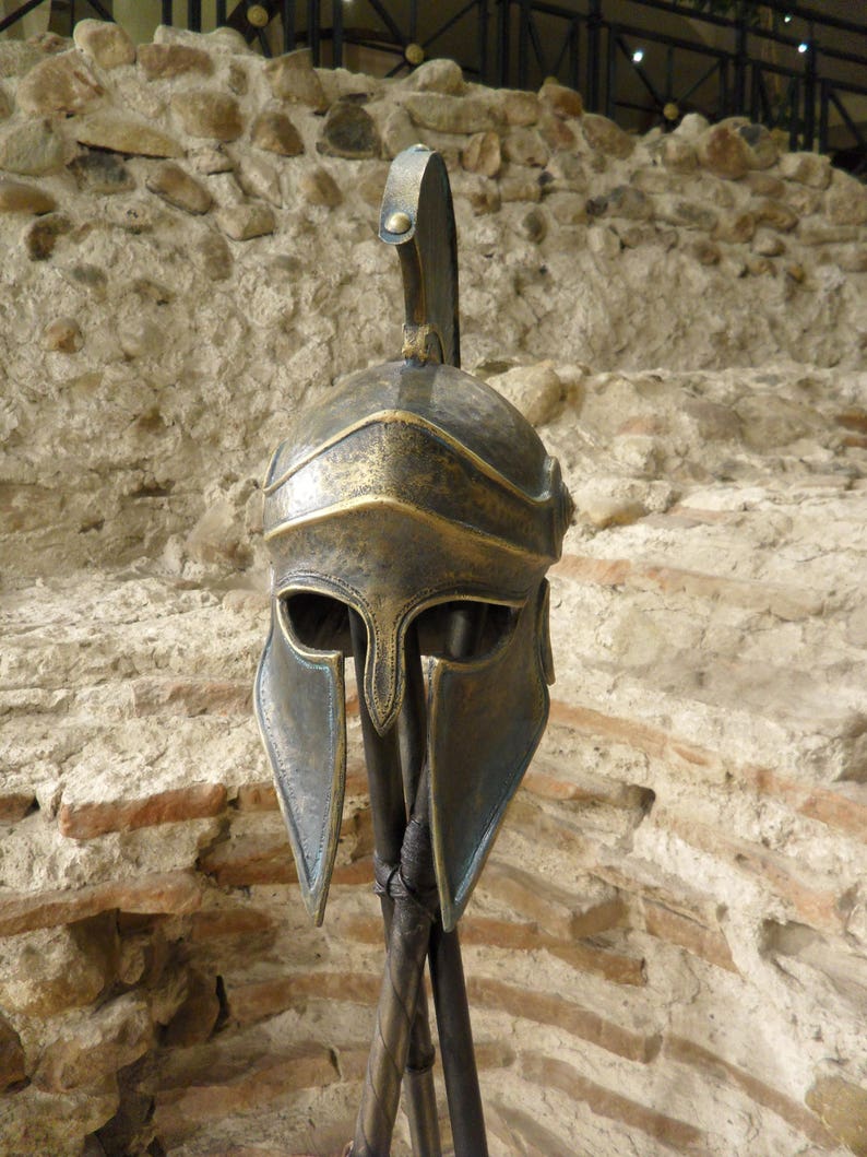 Greek Helmet Ancient Corinthian Helmet Greek Spartan Helmet Ancient Greece Armor Helmet Larp Helmet Cosplay Helmet Greece Antique Armor Mask image 8