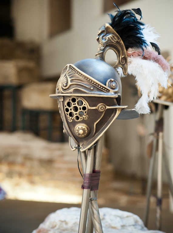 Dragon Helmet Larp Helmet Dragons Age Gladiator Helmet Etsy