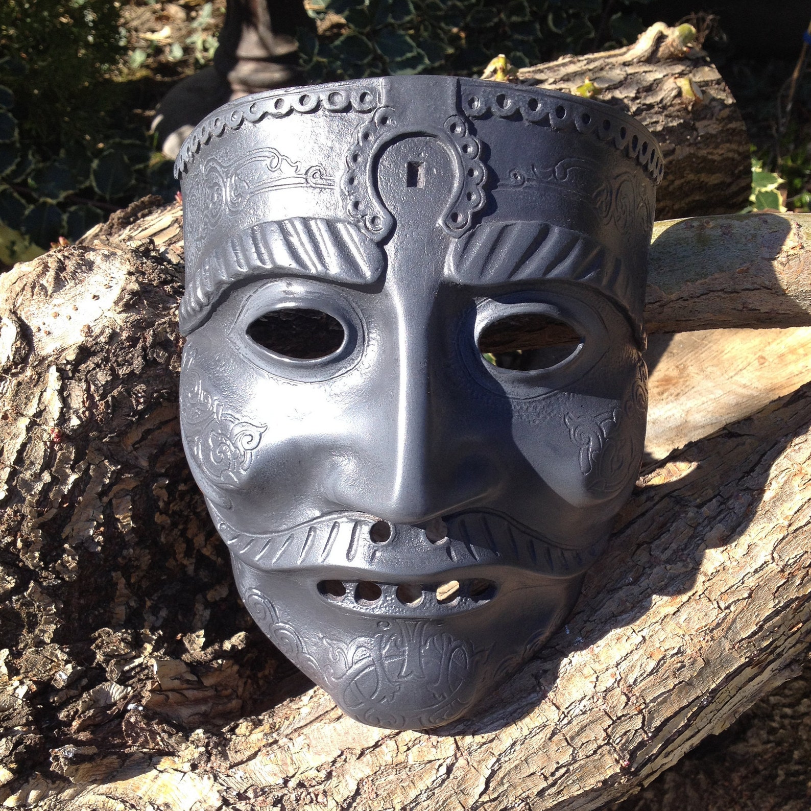 Mask for Men Black Mask Gothic Mask Men's Masks Etsy