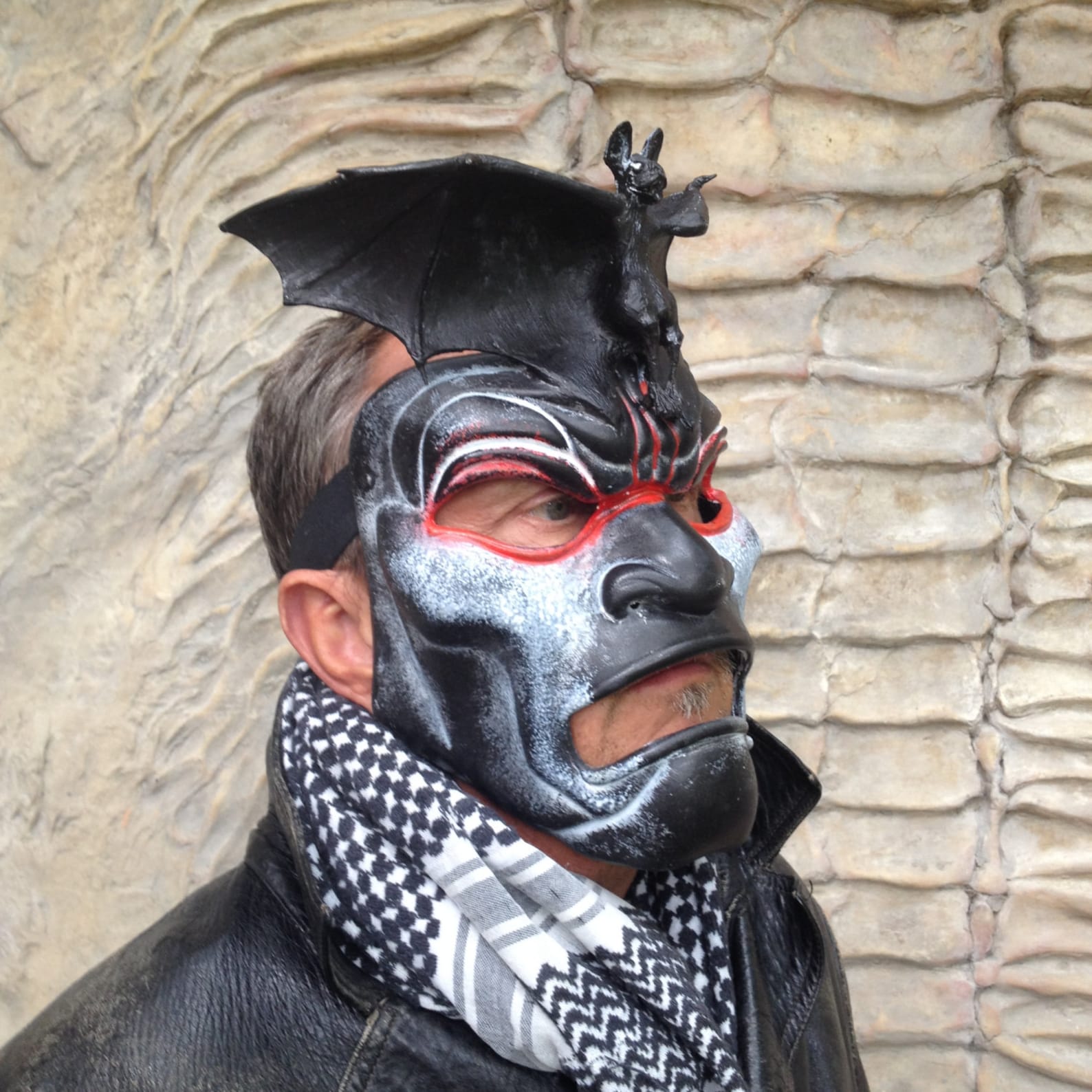 Demon Mask Halloween Mask Black Mask Halloween Costume Etsy