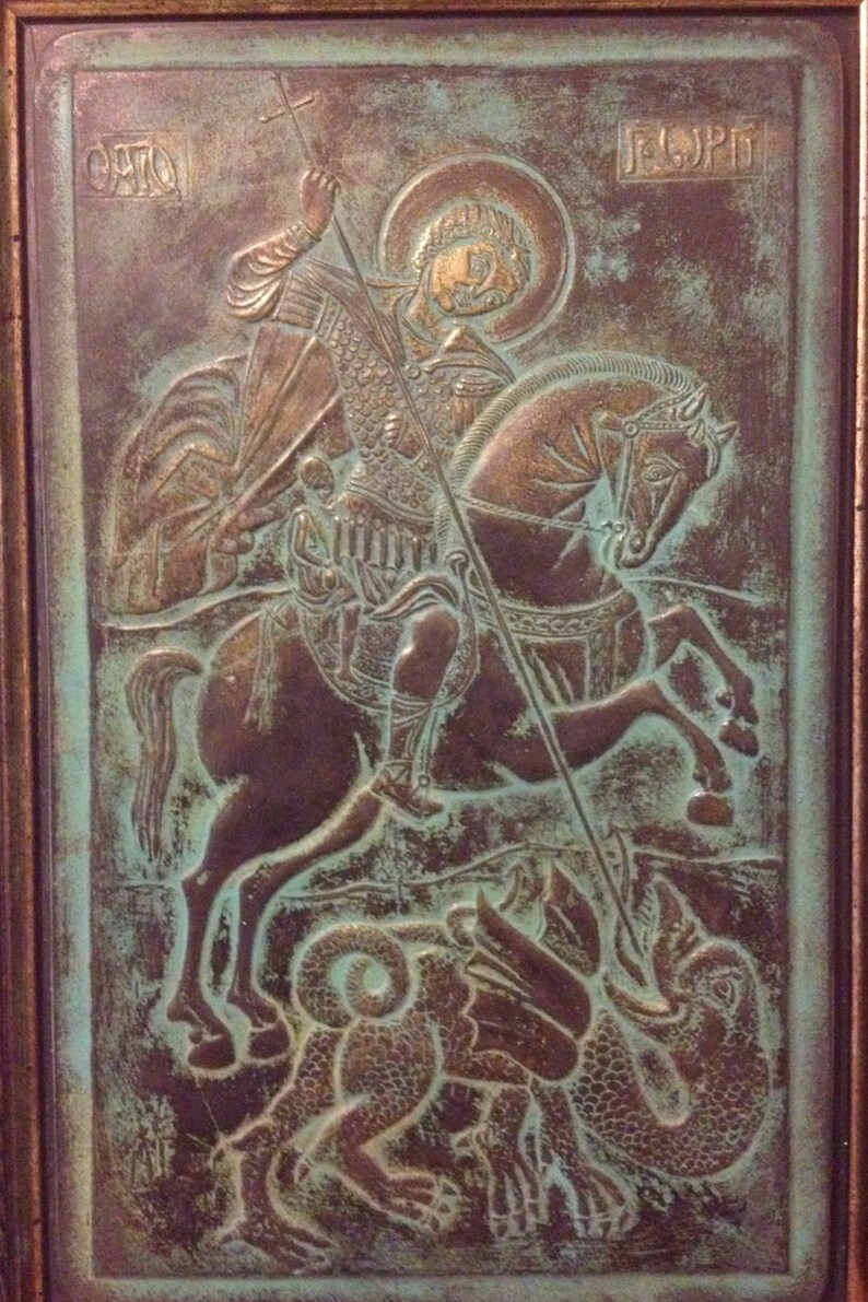 Bronze Metal Wall Sulpture Bronze Wall Decor Saint Etsy