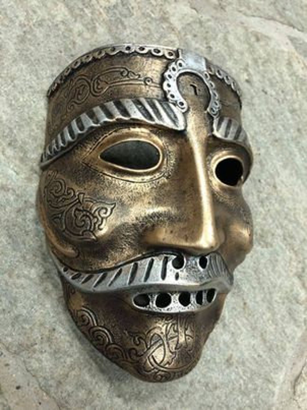 Ancient Battle Mask, Antique Replica, Larp, Ancient Mask, Larp Props