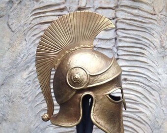 古代ギリシャのコリント式ヘルメット：ゴールドLARPアーマー、コスプレ