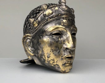 Roman Cavalry Helmet,  Larp Mask, Larp Armor, Ancient Mask, Quality Roman Art, replica  Nijmegen Helmet mask, Historical Ancient Artefact