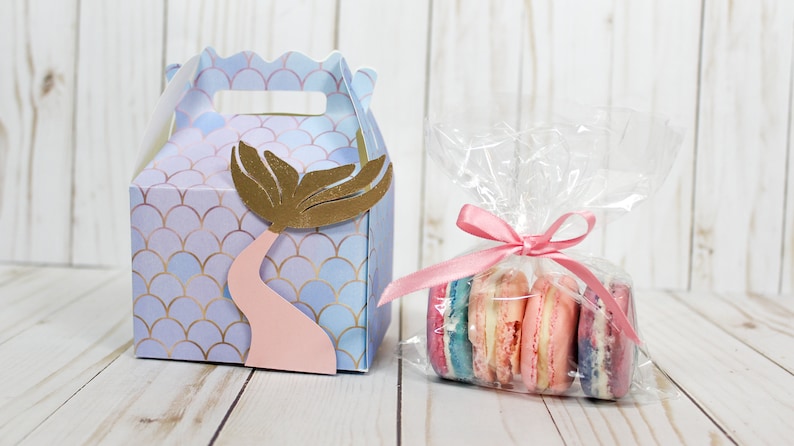 Download Mermaid Tail Party Favor Box SVG Printables for Under the ...