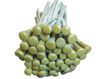 25 PIÈCES Dop Sticks en bois avec cire époxy pour la coupe et le facettage de pierres précieuses