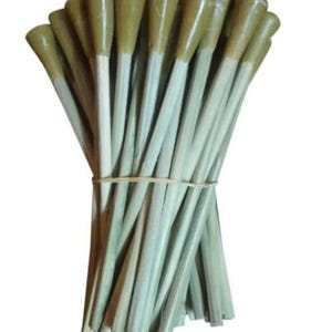 Taglio e lucidatura di cabochon di pietre preziose Bellissimi bastoncini di legno Dop 25 PEZZI con cera epossidica