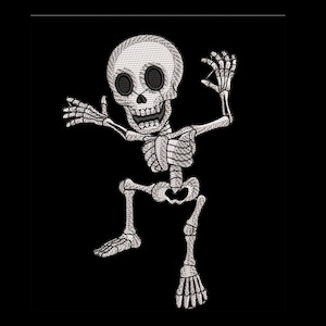 Skelett Schädel Süßes oder Saures Halloween Spooky Cartoon Kinder Stickerei Nähen Design Maschine Muster Patch und SVG Silhouette Cutters