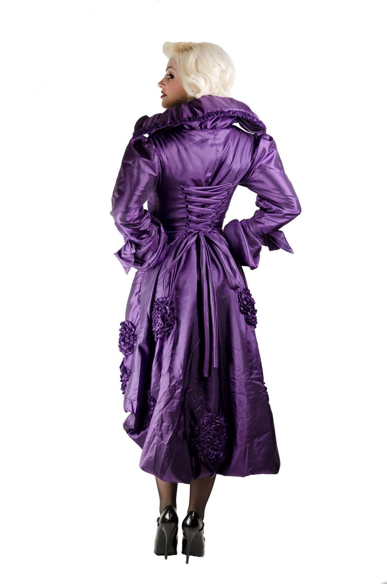 Lolita Long Dress Duchess Coat Long Retro Gothic Coat Womens coat Princess Cut Victorian Black Costume Coat Steampunk Dress