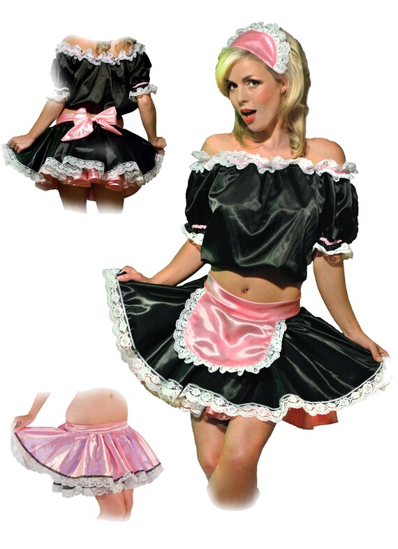 Costumes Adult Ladies VICTORIAN MAID SKIRT and HEADBAND BE OUR GUEST
