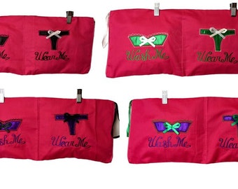 Buy 1 Take 1 FREE Wash Me Wear Me Undies Travel Bag Organiser (Size Total length 22" inches(56cm) , Height 8.5" (22cm)