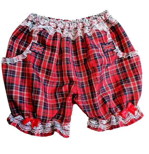 checkered hot pants