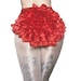 Queen Burlesque High waist Retro Knicker with lots of Frills, Stretch Booty Hot pants Fancy Show girl dress Costume. 4 Suspenders included 