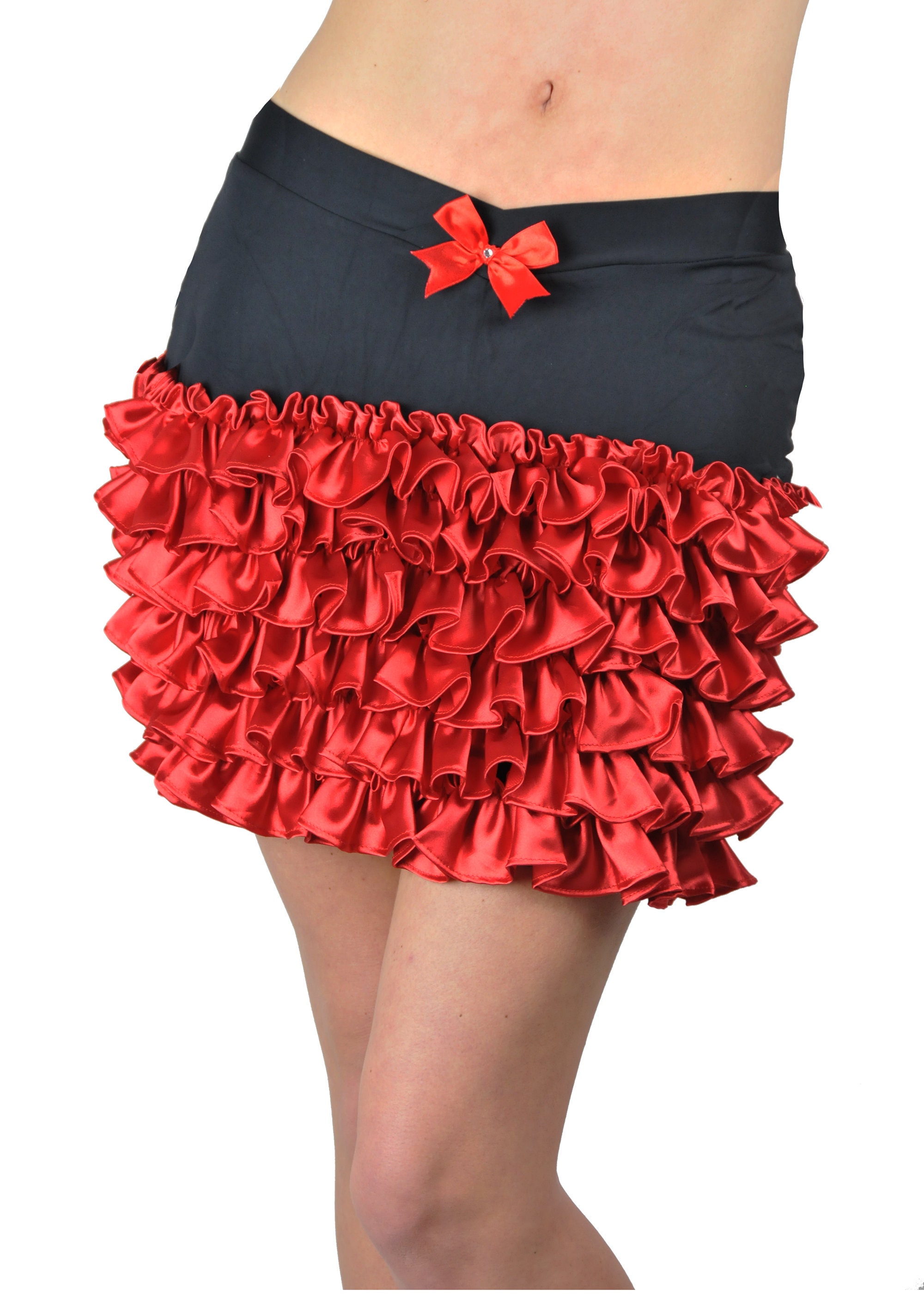 Ruffle Skirts for Women Black Tiered 